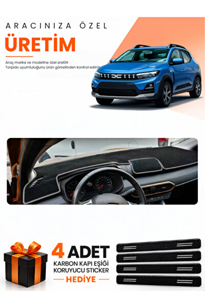e-biz Dacia Sandero (2022-2026) Screenless Compatible Dashboard Protection Co...