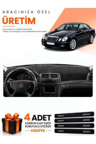 e-biz Mercedes W211 E-Class (2002-2009) Compatible Dashboard Protection Cover...