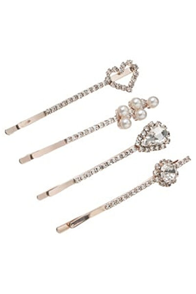 OEM Set Agrafe Par de Culoare Roz Aurie cu Strass Margele pentru Femei 6.5cm ...