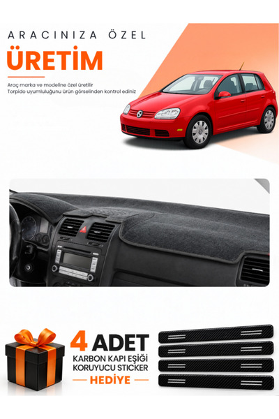 e-biz Volkswagen Golf 5 (2003-2009) Compatible Dashboard Protection Cover Aut...