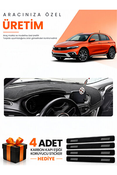 e-biz Fi̇at Egea Cross (2021-2026) Compatible Torpedo Protection Cover with T...