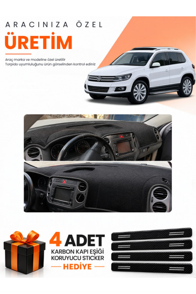 e-biz Volkswagen Tiguan (2007-2015) Compatible Dashboard Protection Cover Aut...