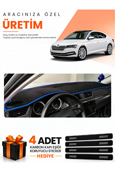e-biz Skoda Super-B (2015-2021) Compatible Dashboard Protection Cover Auto Co...