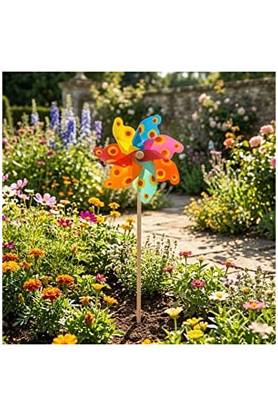 OEM Moara Decorativa de Vant Colorata & Model Floarea-Soarelui 55cm