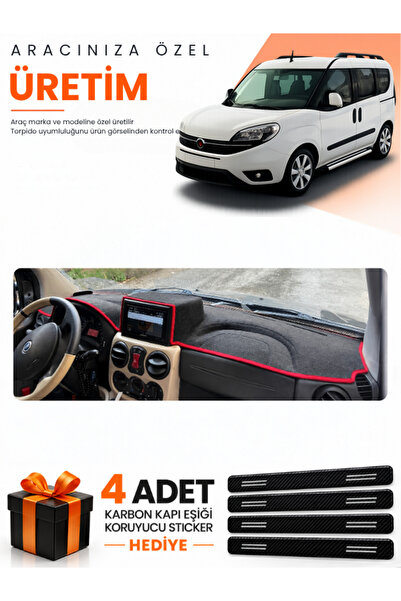 e-biz Fi̇at Doblo (2007-2015) Airbag Compatible Large Screen Compatible Dashb...