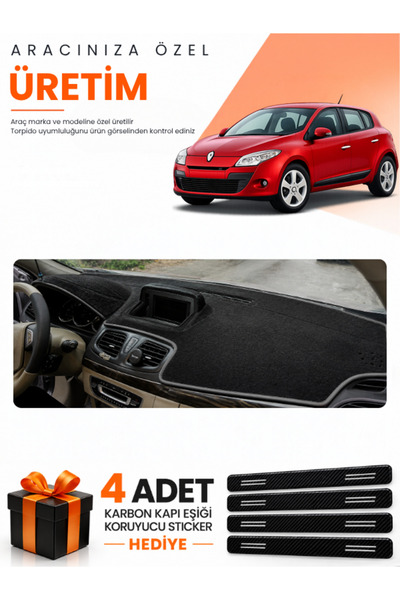 e-biz Renault Megane 3 Li̇f Ekran (2008-2015) Compatible Dashboard Protection...