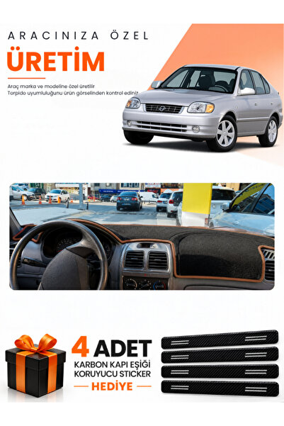 e-biz Hyundai Accent Admi̇re-Mi̇leni̇um (2000-2006) Compatible Torpedo Protec...