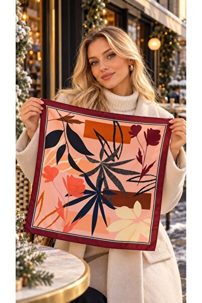 FELLMENS FLR27-04 Eșarfă de damă cu model somon 50x50 cm