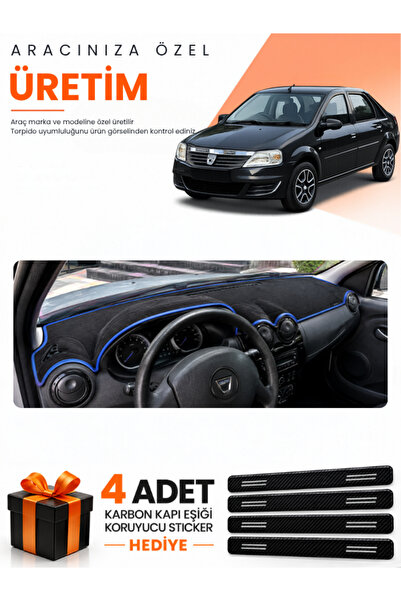 e-biz Daci̇a Logan (2009-2012) Compatible Dashboard Protection Cover Auto Cov...