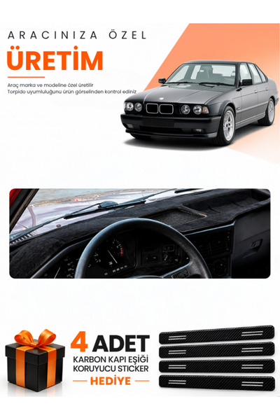 e-biz Bmw E34 (1988-1996) Compatible Torpedo Protection Cover Auto Cover With...