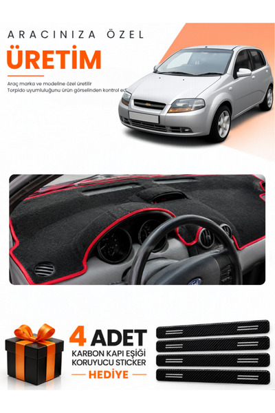 e-biz Chevrolet Kalos (2009-2013) Compatible Dashboard Protection Cover Auto ...