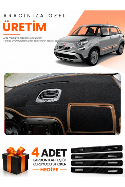 e-biz Fiat 500L (2013-2017) Compatible Dashboard Protection Cover Auto Cover ...