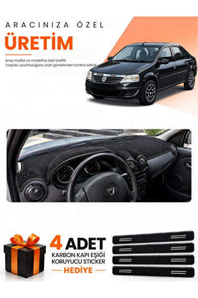 e-biz غطاء حماية التوربيدو المتوافق مع سيارة DACIA LOGAN (2009-2012) - أسود -...