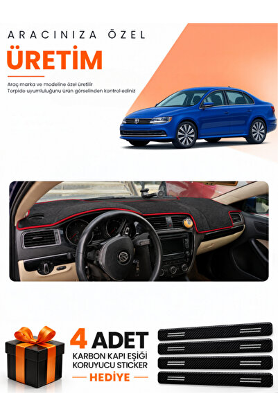 e-biz Volkswagen Jetta (2010-2018) Compatible Dashboard Protection Cover Auto...