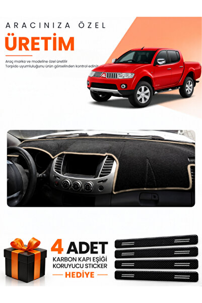 e-biz Mitsubishi L200 (2005-2015) Compatible Torpedo Protection Cover Auto Co...