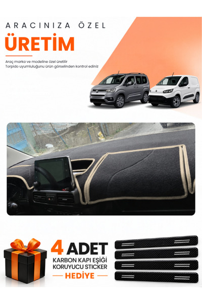 e-biz Toyota Proace City (2020-2026) Compatible Dashboard Protection Cover Au...
