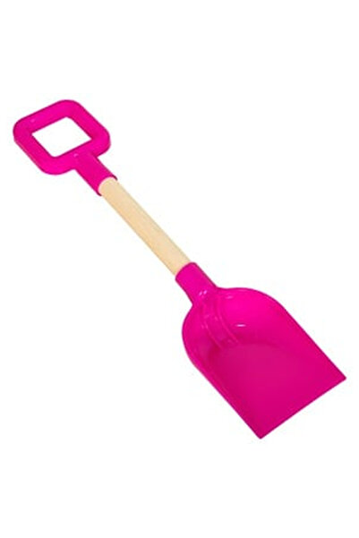 OEM Jucarie Plaja Lopatica din Plastic Fucsia Maner din Lemn 39cm