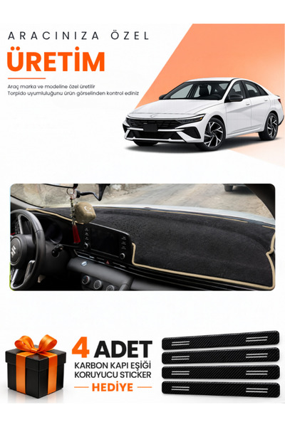 e-biz Hyundai Elantra (2020-2026) Compatible Dashboard Protection Cover Auto ...