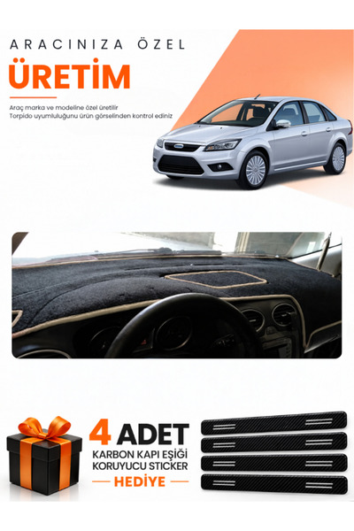 e-biz Ford Focus 2.5 Sedan Covered (2008-2011) Compatible Dashboard Protectio...