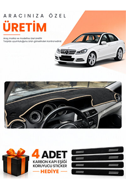 e-biz Mercedes W204 C180 (2007-2014) Compatible Dashboard Protection Cover Au...