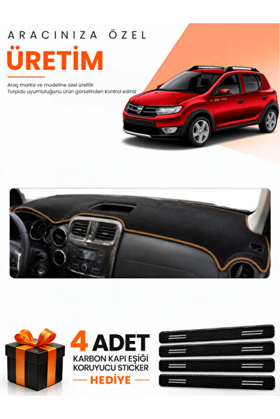 e-biz Dacia Sandero Stepway (2015-2021) Compatible Dashboard Protection Cover...