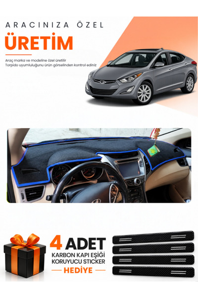 e-biz Hyundai Elantra (2011-2017) Compatible Dashboard Protection Cover Auto ...
