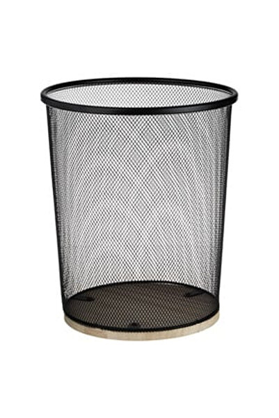 OEM Cos de Gunoi Metalic cu Baza din Lemn Ø23.5x26cm - 8.5L