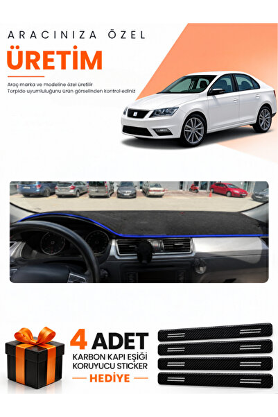 e-biz غطاء حماية توربيدو متوافق مع سيارة SEAT TOLEDO (2013-2017) - أسود-أزرق ...