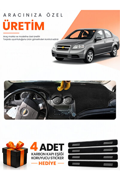e-biz Chevrolet Aveo T250 (2006-2011) Compatible Dashboard Protection Cover A...