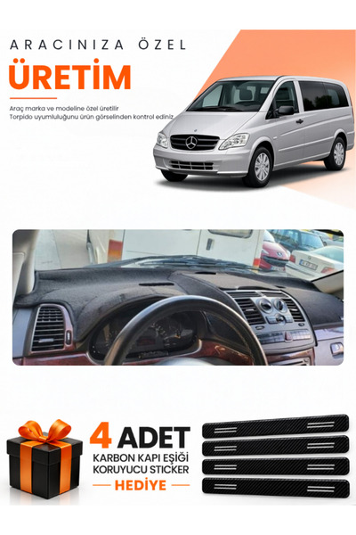 e-biz Mercedes Vi̇to W639 (2003-2014) Compatible Torpedo Protection Cover Aut...