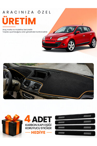 e-biz Renault Megane 3 Li̇f Ekran (2008-2015) Compatible Torpedo Protection C...