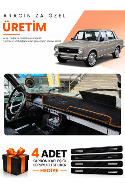 e-biz غطاء حماية التوربيدو المتوافق مع TOFAŞ MURAT 124 (1971-1977) - أسود-بني...