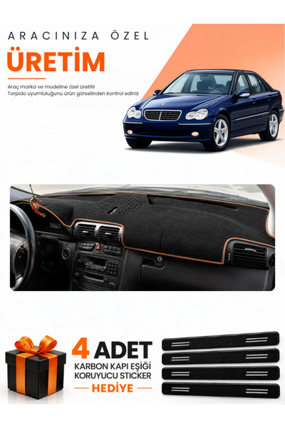 e-biz Mercedes W203 C-Class (2000-2007) Compatible Dashboard Protection Cover...
