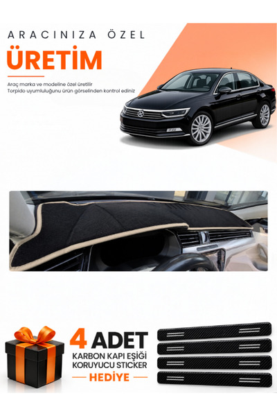 e-biz Volkswagen Passat B8 (2015-2020) Compatible Dashboard Protection Cover ...
