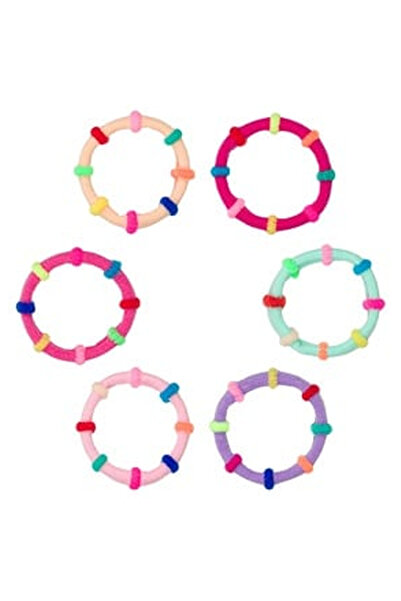 OEM Elastice Par Frotte cu Dungi Colorate pentru Copii - 6buc