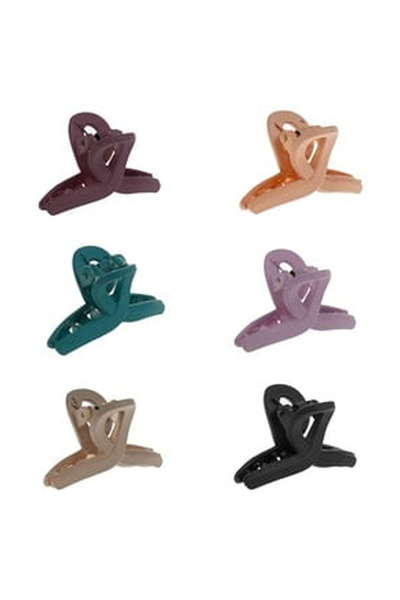 OEM Clame Par Colorate Mate Bucla pentru Femei 4.5cm - 6buc