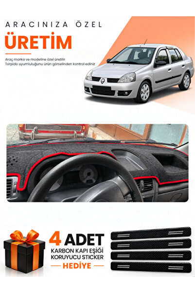 e-biz Renault Clio Symbol Without Airbags (2002-2008) Compatible Torpedo Prot...