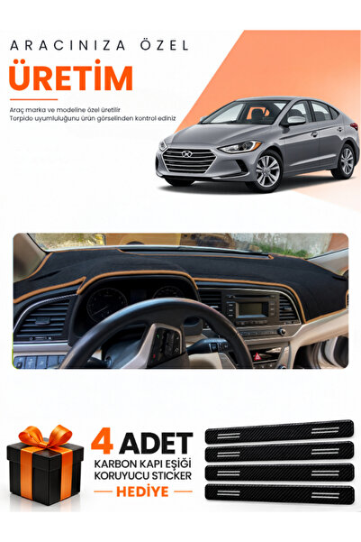 e-biz Hyundai Elantra (2017-2020) Compatible Dashboard Protection Cover Auto ...