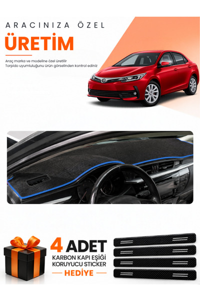 e-biz Toyota Corolla E170 (2012-2018) Compatible Dashboard Protection Cover A...