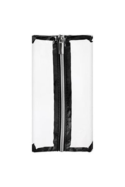 OEM Portfard Transparent din PVC cu Margine Neagra 23x11cm