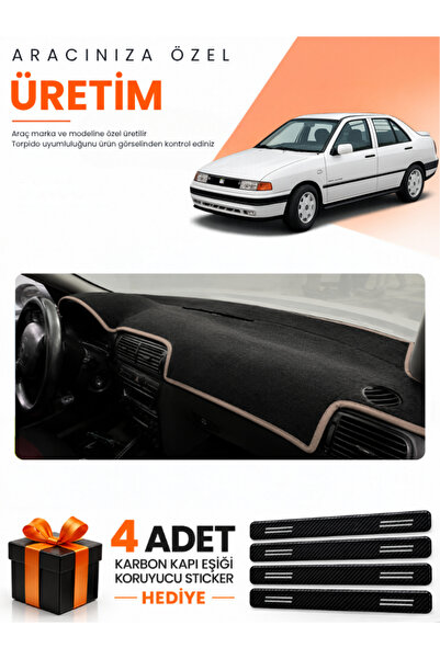 e-biz غطاء حماية توربيدو متوافق مع سيارة SEAT TOLEDO (1995-2005) - أسود-بيج -...