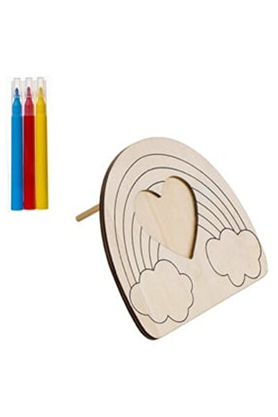 OEM Set Creativ ”Rama Foto Curcubeu Arc Inima” & 3 Carioci - 4buc