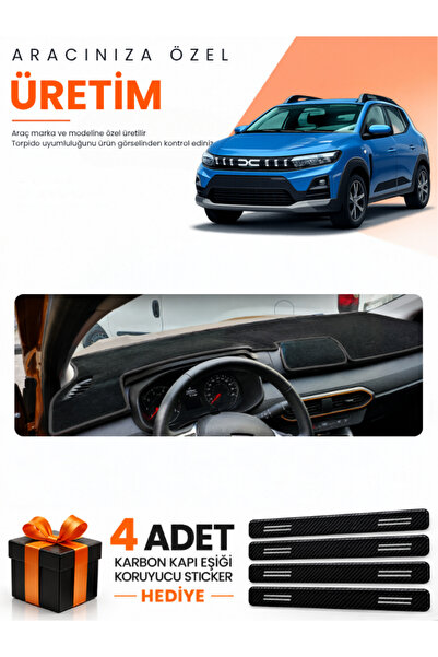 e-biz Dacia Sandero (2022-2026) Screenless Compatible Dashboard Protection Co...