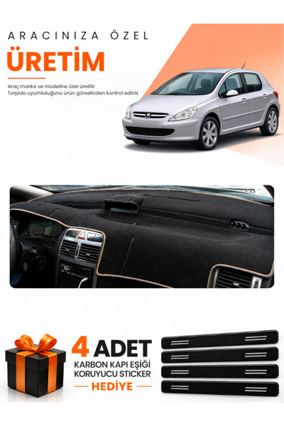 e-biz Peugeot 307 (2001-2008) Compatible Torpedo Protection Cover Auto Cover ...