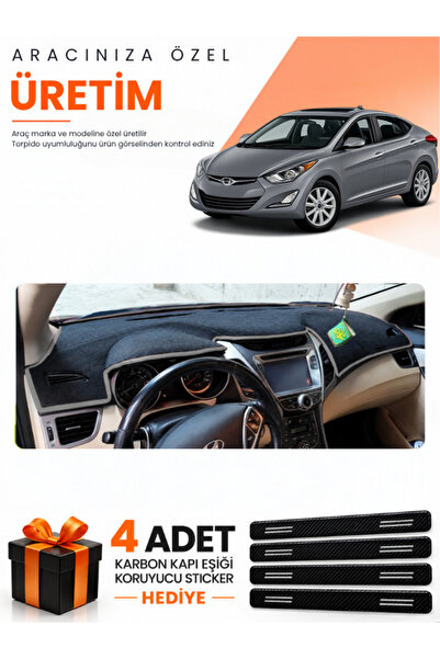 e-biz Hyundai Elantra (2011-2017) Compatible Dashboard Protection Cover Auto ...