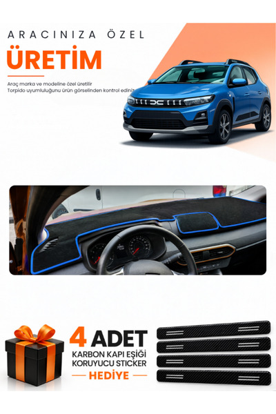 e-biz Dacia Sandero (2022-2026) Screenless Compatible Dashboard Protection Co...