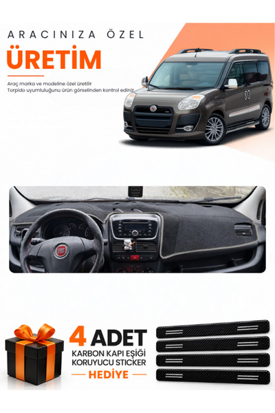 e-biz Fiat Doblo D3 (2010-2013) Compatible Torpedo Protection Cover Auto Cove...