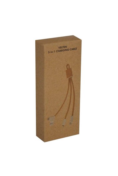 MAXPRINT Velten - 5-in-1 Multiple Charging Cable, Natural