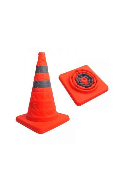 OEM Πτυσσόμενος Κώνος Σήμανσης 35cm – Collapsible Safety Traffic Cone