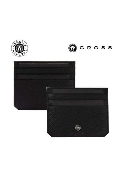 MAXPRINT Pebble Leather 6CC Cardholder - Black